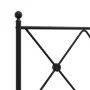 Bed frame with black metal headboard 80x200 cm by vidaXL, Beds and slatted bases - Ref: Foro24-376493, Price: 59,93 €, Discou...