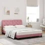 Cama con colchón terciopelo rosa 120x200 cm de vidaXL, Camas y somieres - Ref: Foro24-3208651, Precio: 382,84 €, Descuento: %