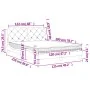Cama con colchón terciopelo rosa 120x200 cm de vidaXL, Camas y somieres - Ref: Foro24-3208651, Precio: 382,84 €, Descuento: %
