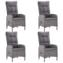 Juego de comedor de jardín de 5 piezas gris de vidaXL, Conjuntos de jardín - Ref: Foro24-3067773, Precio: 738,27 €, Descuento: %
