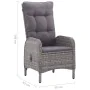 Juego de comedor de jardín de 5 piezas gris de vidaXL, Conjuntos de jardín - Ref: Foro24-3067773, Precio: 738,27 €, Descuento: %