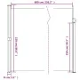 Toldo lateral retráctil beige 220x600 cm de vidaXL, Sombrillas - Ref: Foro24-4004570, Precio: 130,45 €, Descuento: %