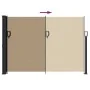 Toldo lateral retráctil gris taupe 140x600 cm de vidaXL, Sombrillas - Ref: Foro24-4004514, Precio: 114,57 €, Descuento: %