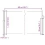 Toldo lateral retráctil gris taupe 140x600 cm de vidaXL, Sombrillas - Ref: Foro24-4004514, Precio: 114,57 €, Descuento: %
