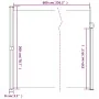 Toldo lateral retráctil blanco 200x600 cm de vidaXL, Sombrillas - Ref: Foro24-4004556, Precio: 143,81 €, Descuento: %