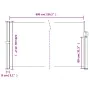 Toldo lateral retráctil verde oscuro 120x600 cm de vidaXL, Sombrillas - Ref: Foro24-4004500, Precio: 103,29 €, Descuento: %