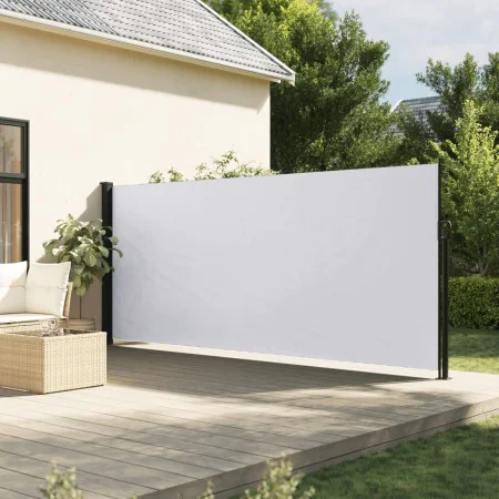 Toldo lateral retráctil blanco 160x500 cm de vidaXL, Sombrillas - Ref: Foro24-4004436, Precio: 106,42 €, Descuento: %