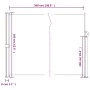Toldo lateral retráctil blanco 160x500 cm de vidaXL, Sombrillas - Ref: Foro24-4004436, Precio: 106,42 €, Descuento: %