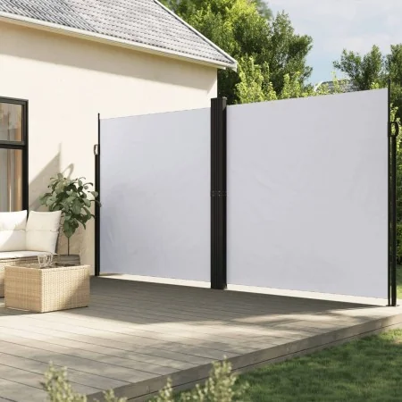 Toldo lateral retráctil blanco 200x600 cm de vidaXL, Sombrillas - Ref: Foro24-4004661, Precio: 150,66 €, Descuento: %