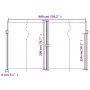 Toldo lateral retráctil blanco 200x600 cm de vidaXL, Sombrillas - Ref: Foro24-4004661, Precio: 150,66 €, Descuento: %