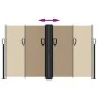 Toldo lateral retráctil gris taupe 140x1000 cm de vidaXL, Sombrillas - Ref: Foro24-4004724, Precio: 127,50 €, Descuento: %