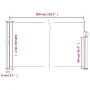 Toldo lateral retráctil gris taupe 140x300 cm de vidaXL, Sombrillas - Ref: Foro24-4004304, Precio: 96,42 €, Descuento: %