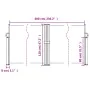 Toldo lateral retráctil blanco 120x600 cm de vidaXL, Sombrillas - Ref: Foro24-4004601, Precio: 114,21 €, Descuento: %