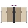 Toldo lateral retráctil gris taupe 140x1200 cm de vidaXL, Sombrillas - Ref: Foro24-4004814, Precio: 138,32 €, Descuento: %