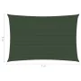 Toldo de vela HDPE verde oscuro 160 g/m² 6x7 m de vidaXL, Sombrillas - Ref: Foro24-311469, Precio: 77,31 €, Descuento: %