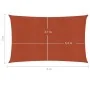 Toldo de vela HDPE terracota 160 g/m² 3x6 m de vidaXL, Sombrillas - Ref: Foro24-311350, Precio: 43,21 €, Descuento: %
