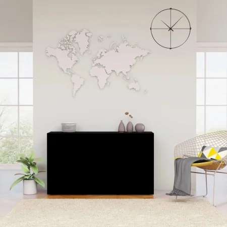 Aparador de madera contrachapada negro 120x36x69 cm de vidaXL, Aparadores - Ref: Foro24-801842, Precio: 136,09 €, Descuento: %