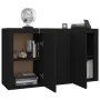 Aparador de madera contrachapada negro 120x36x69 cm de vidaXL, Aparadores - Ref: Foro24-801842, Precio: 136,09 €, Descuento: %