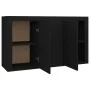 Aparador de madera contrachapada negro 120x36x69 cm de vidaXL, Aparadores - Ref: Foro24-801842, Precio: 136,09 €, Descuento: %