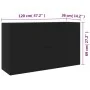 Aparador de madera contrachapada negro 120x36x69 cm de vidaXL, Aparadores - Ref: Foro24-801842, Precio: 136,09 €, Descuento: %