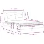 Cama con colchón tela negro 140x200 cm de vidaXL, Camas y somieres - Ref: Foro24-3208536, Precio: 410,02 €, Descuento: %
