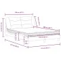 Cama con colchón tela gris oscuro 120x200 cm de vidaXL, Camas y somieres - Ref: Foro24-3208521, Precio: 357,56 €, Descuento: %