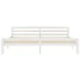 Estructura de cama de madera maciza de pino blanca 200x200 cm de vidaXL, Camas y somieres - Ref: Foro24-322074, Precio: 114,1...