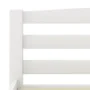 Estructura de cama de madera maciza de pino blanca 200x200 cm de vidaXL, Camas y somieres - Ref: Foro24-322074, Precio: 114,1...