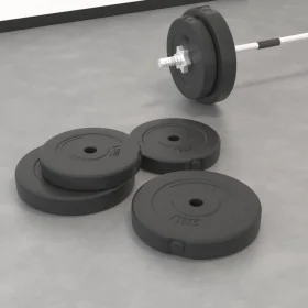 Placas de pesas 4 uds cemento 30 kg de vidaXL, Peso libre - Ref: Foro24-93597, Precio: 59,08 €, Descuento: %