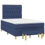 Box spring bed with blue fabric mattress 120x190 cm by , Beds and slatted bases - Ref: Foro24-3270431, Price: 437,00 €, Disco...