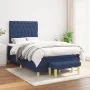 Box spring bed with blue fabric mattress 120x190 cm by , Beds and slatted bases - Ref: Foro24-3270431, Price: 437,00 €, Disco...