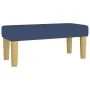 Box spring bed with blue fabric mattress 120x190 cm by , Beds and slatted bases - Ref: Foro24-3270431, Price: 437,00 €, Disco...
