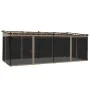 Cenador con paredes de malla acero taupe 6x3 m de , Carpas y cenadores - Ref: Foro24-4003916, Precio: 512,40 €, Descuento: %