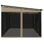 Cenador con paredes de malla acero taupe 6x3 m de , Carpas y cenadores - Ref: Foro24-4003916, Precio: 512,40 €, Descuento: %