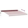 Toldo retráctil automático color burdeos 400x350 cm de , Toldos - Ref: Foro24-3214984, Precio: 439,31 €, Descuento: %