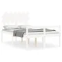 Cama para personas mayores con cabecero madera maciza blanco de vidaXL, Camas y somieres - Ref: Foro24-3195522, Precio: 163,7...