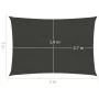 Toldo de vela gris antracita HDPE 160 g/m² 2x3 m de vidaXL, Sombrillas - Ref: Foro24-311062, Precio: 24,13 €, Descuento: %