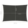 Toldo de vela gris antracita HDPE 160 g/m² 2,5x3,5 m de vidaXL, Sombrillas - Ref: Foro24-311068, Precio: 28,83 €, Descuento: %