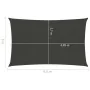 Toldo de vela gris antracita HDPE 160 g/m² 3x4,5 m de vidaXL, Sombrillas - Ref: Foro24-311073, Precio: 38,19 €, Descuento: %
