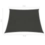 Sail awning anthracite gray HDPE 160 g/m² 3/4x3 m by vidaXL, Umbrellas - Ref: Foro24-311104, Price: 42,59 €, Discount: %