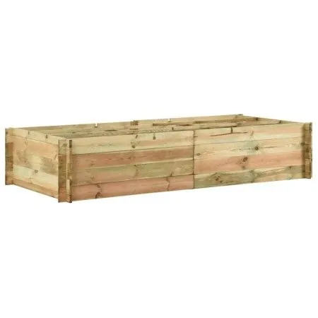 Jardinera para verduras madera pino impregnada 197x100x40cm de vidaXL, Maceteros y jardineras - Ref: Foro24-43345, Precio: 10...
