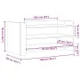 Mesa de centro madera de ingeniería roble ahumado 100x50x50 cm by , Coffee table - Ref: Foro24-848350, Price: 72,98 €, Discou...