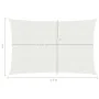 Toldo de vela blanco HDPE 160 g/m² 3x4,5 m de vidaXL, Sombrillas - Ref: Foro24-311238, Precio: 36,83 €, Descuento: %