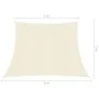 Toldo de vela HDPE crema 160 g/m² 3/4x3 m de vidaXL, Sombrillas - Ref: Foro24-311214, Precio: 29,06 €, Descuento: %