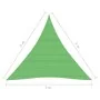 Toldo de vela HDPE verde claro 160 g/m² 5x5x5 m de vidaXL, Sombrillas - Ref: Foro24-311317, Precio: 32,10 €, Descuento: %
