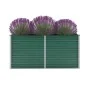 Arriate de jardín de acero galvanizado verde 160x40x77 cm de vidaXL, Maceteros y jardineras - Ref: Foro24-44849, Precio: 59,7...