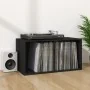 Caja para discos de vinilo madera contrachapada negro71x34x36cm de vidaXL, Almacenamiento para CD y DVD - Ref: Foro24-800118,...