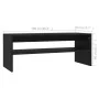 Mesa de centro de madera contrachapada negro 100x40x40 cm de vidaXL, Mesas de centro - Ref: Foro24-800127, Precio: 51,63 €, D...
