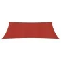 Toldo de vela rojo HDPE 160 g/m² 3,5x4,5 m de vidaXL, Sombrillas - Ref: Foro24-311626, Precio: 43,23 €, Descuento: %