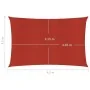 Toldo de vela rojo HDPE 160 g/m² 3,5x4,5 m de vidaXL, Sombrillas - Ref: Foro24-311626, Precio: 43,23 €, Descuento: %